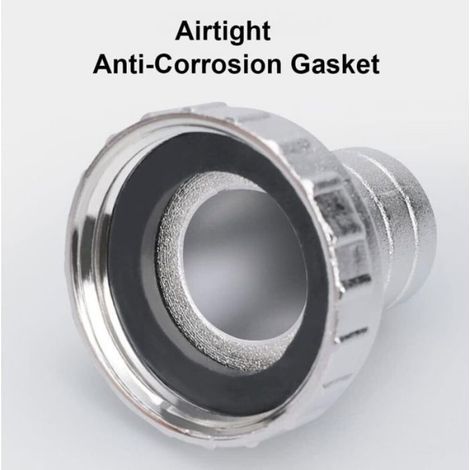 Adaptateur réservoir IBC - - Connexion 1/2" - Filetage S60x6 - Alliage alu & PP - Résistant gel (1/4)