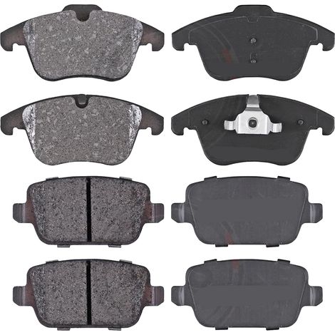KIT PASTIGLIE FRENO ANTERIORI E POSTERIORI compatibile con FORD S-MAX (CJ,WA6) / PASTIGLIE FRENANTI AUTO OEM FDB4930,FDB4798 / SOSTITUZIONE DIRETTA / BASSA POLVERE / SILENZIOSO