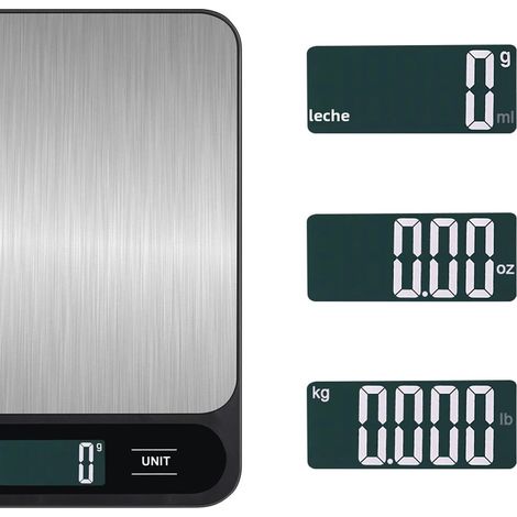 Balance de cuisine électronique (5 kg, 1 g), balance de cuisine en acier inoxydable (1/4)