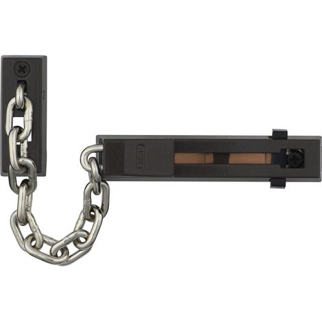 Catena per porta SK66 L.165mm DIN L/R marrone con serratura di sicurezza per bambini ABUS (1/4)
