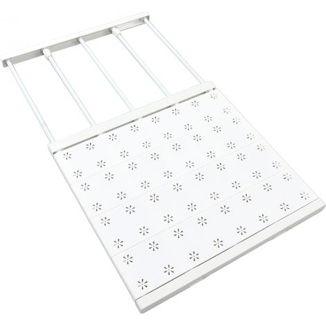 Range-étagère extensible de placard, sans perçage, forte capacité de charge, séparateur de vêtements pour maison 48-80 cm (1/5)