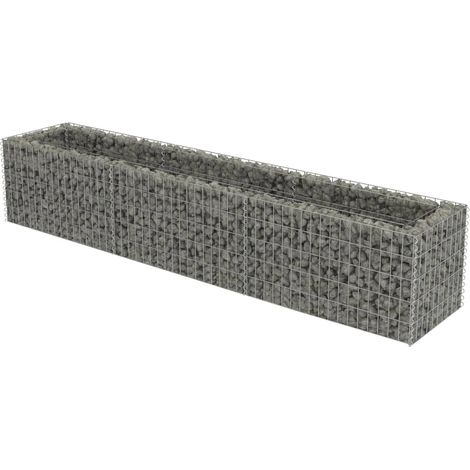 Arriate de gaviones de acero 270x50x50 cm vidaXL