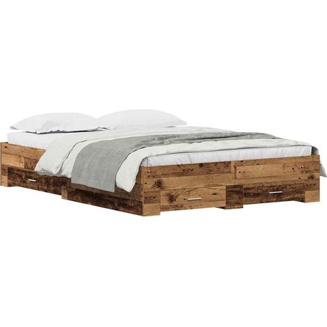Maison Exclusive - Estructura de cama con cajón Madera Vieja 135