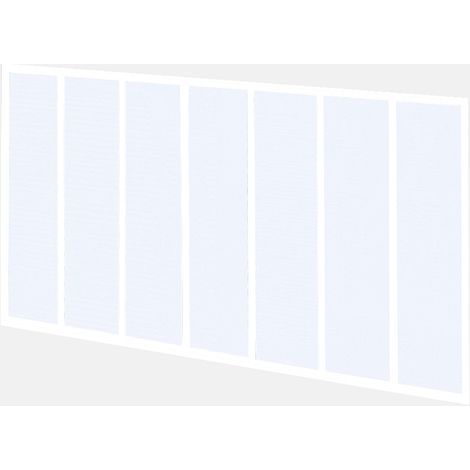 Vente-Unique – Verrière d'intérieur en aluminium thermolaqué 210x105 cm – Verre trempé 4 mm – Finition mat – Pour séparation lumineuse des espaces