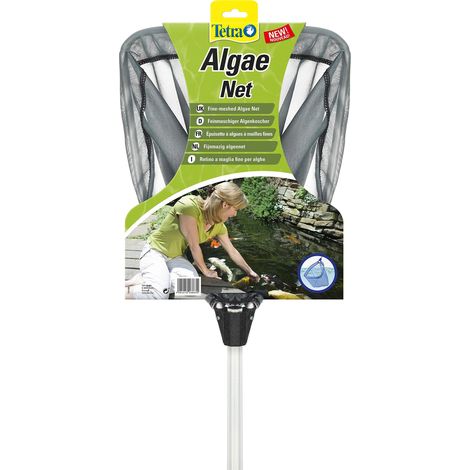 Tetra Pond Algae Net - Retino per alghe a Maglia fine, con Manico telescopico per la rimozione dello Sporco nel laghetto da Giardino (1/3)