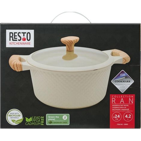 Cazo Resto 4,2 litros revestimiento antiadherente 24 cm