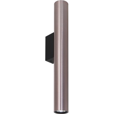 Applique verticale tubo su-giù grigio/nero 2xGU10 Polux Lungomare (1/4)