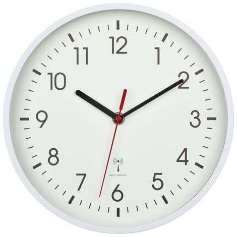 TFA Dostmann 60.3550.02 Funk Wanduhr 24.5 cm x 42 mm Weiß (1/5)