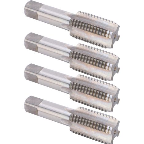 4 tarauds manuels M30 en acier allié haute dureté à goujures droites (1/5)