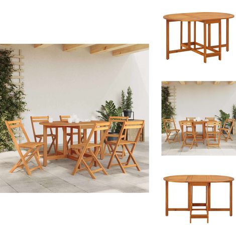 Gartentisch 130x90x72 cm Massivholz Akazie - Gartentisch - Esstisch - Holzt Tisch - Akazienholz - Outdoor Möbel (1/5)