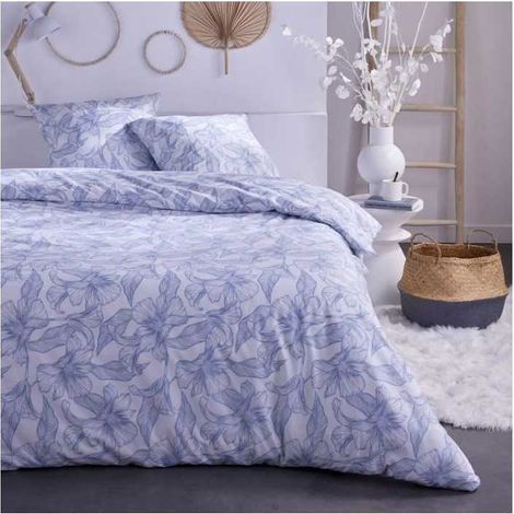 Today Sunshine Bettwäsche Set Blau und Weiß 220x240 cm