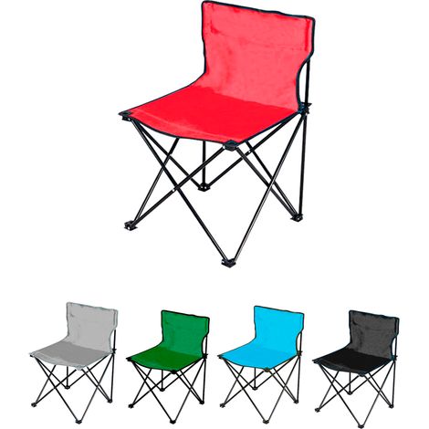 Silla plegable de Camping Ligera Sin reposabrazo Silla de exterior ideal para Acampada, Picnic o Pesca (1/5)