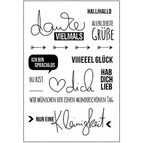 Segensworte – Transparenter Silikonstempel, exquisiter dekorativer Gummistempel