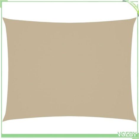 Voile de parasol - FAFEICY - 135146 - Rectangulaire 2x3,5 m - Beige - Anti-UV, déperlant (1/5)