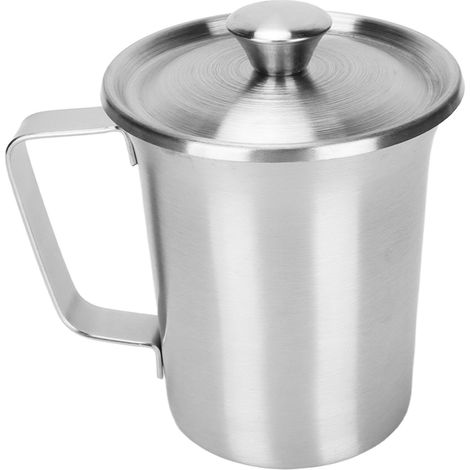 Unzerbrechlicher Edelstahl-Kaffeebecher mit Deckel für Büro, Milch oder Tee (1/5)