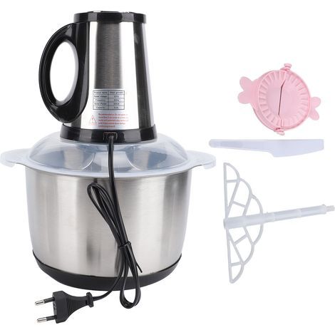 Household food processor with 500W copper motor, highly efficient, 5L stainless steel electric vegetable chopper, meat grinder for kitchen, 220V EU plug (1/5)