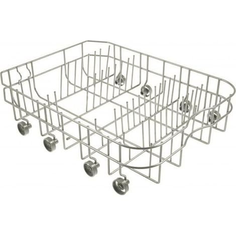 Panier inferieur avec roulettes (49,5 x 37 x 11,7 cm) pour lave-vaisselle Candy, Gorenje, Whirlpool, Curtiss - 12976000001628