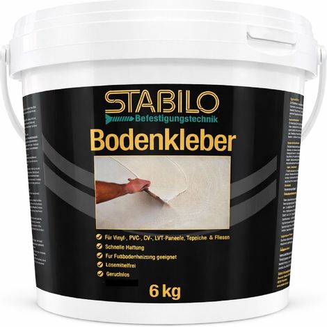 Stabilo Bodenkleber 6 kg, Vinylkleber, PVC Kleber, Teppichkleber, Acrylkleber (1/3)