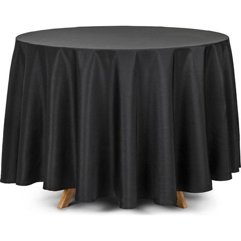 Mantel negro de 230 cm