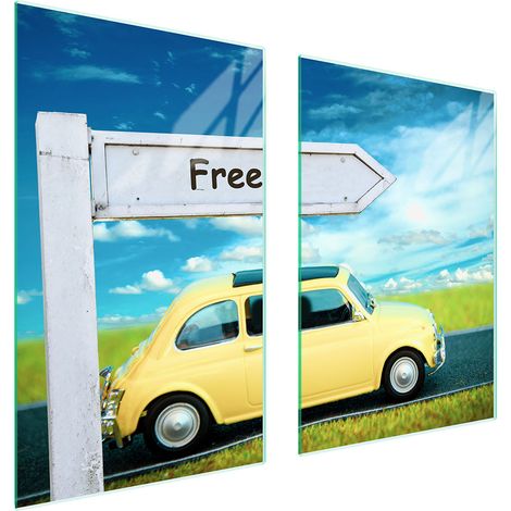 Plaque de protection en verre pour la cuisine 65x52 auto (1/5)