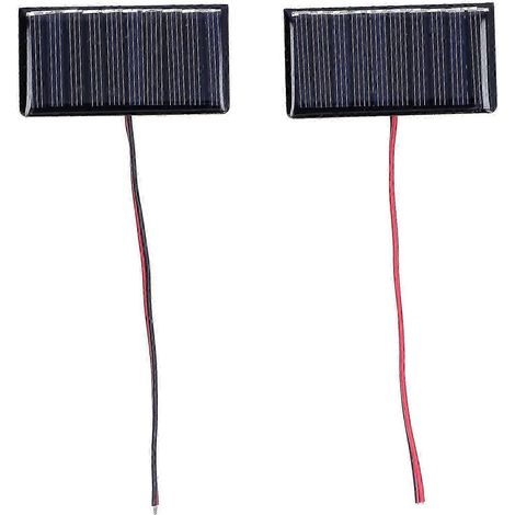 Mini panneau solaire 5V, module en polysilicium 68x36mm, à coller, pour bricolage et électronique extérieure (1/5)