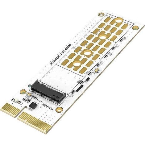 Carte adaptateur PCIe x4 vers M.2 NVMe (clé M) pour disque dur SSD 2280, RGB (1/5)