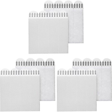 Bandes Adhésives Double Face À Crochets Boucles pour Fixer des Cadres Photo Au Mur (1/5)