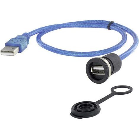USB 2.0 type A embase femelle de chassis encitech 1310-1002-01 M16 1 pc(s) X381021 (1/3)