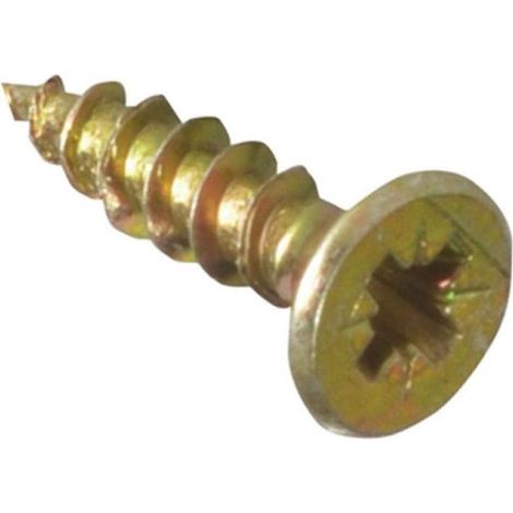 ForgeFix MPS315Y Multi-Purpose Pozi Compatible Screw CSK ST ZYP 3.0 x 15mm Box 200 FORMPS315Y