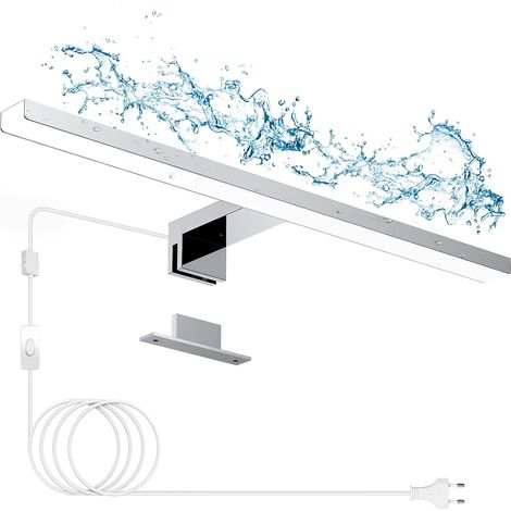 1 Luminaire Miroir,LED 40CM,Blanc Neutre 4000K,IP44 Étanche,Salle de Bain