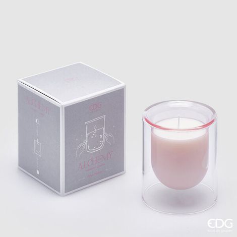 EDG Enzo De Gasperi Candela Alchemy H 10 Cm D 8,5 Cm Olive Flower