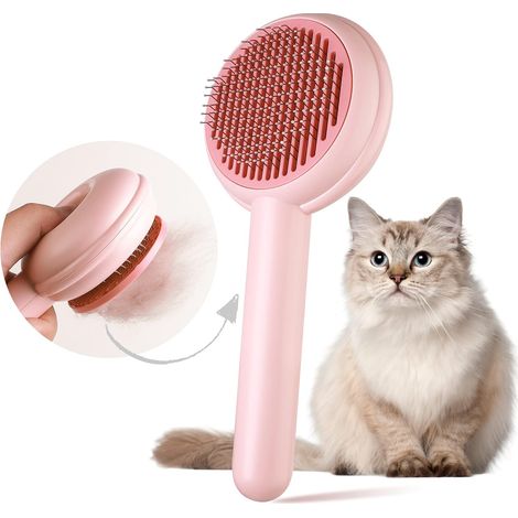 Brosse pour chat, peigne pour chat, brosse pour chien, brosse de toilettage pour chats à poils courts et longs, pour éliminer le sous-poil et le duvet.-AquaForge (1/5)