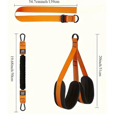 Support pour élastiques, 102 kg, robuste, pour le renforcement musculaire et l'entraînement des chevilles. (1/4)