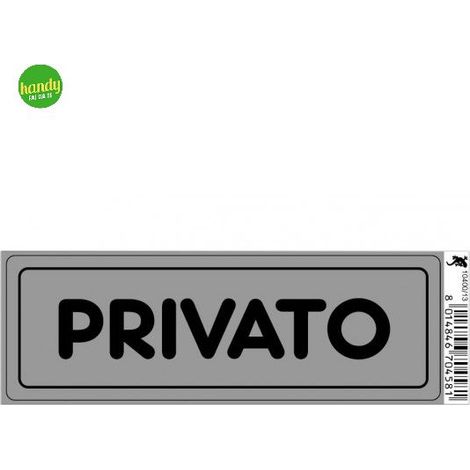 Targhetta adesiva 3M privato 15 x 5 x 0,5 cm