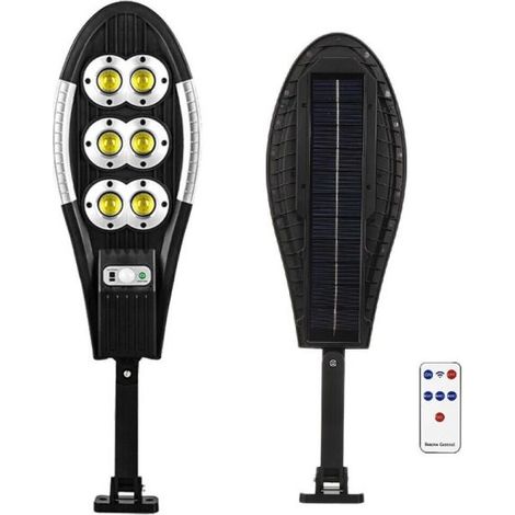 Faro lampione stradale pannello solare con sensore telecomando 150LED COB Art.06