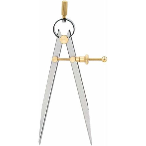 DEESSE SHOP - Outil rotatif d'artisanat du cuir, outil de marquage de bord en cuir de diviseur de boussole à ressort réglable 1 pièce (1/4)