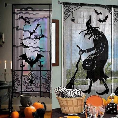 Rideau de porte de sorcière pour une ambiance d'Halloween plus mystérieuse (1/5)