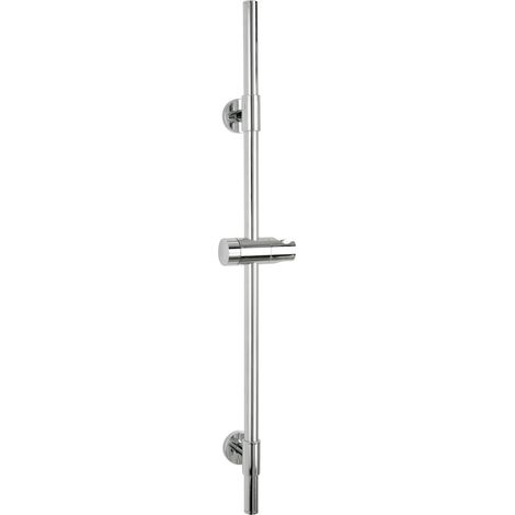 WENKO Asta per Doccia Basic Cromata, 66 cm, Argento Lucido, Acciaio Inossidabile Cromato (1/5)