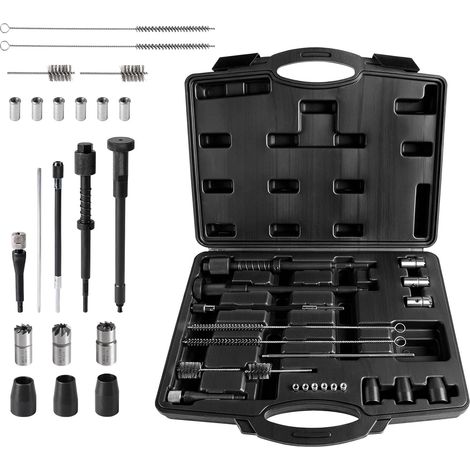 Kit de nettoyage pour injecteur, siège d'injecteur et arbre de nettoyage, ensemble de coupe d'injecteur, brosse de nettoyage pour injecteur, outil d'injecteur (1/5)