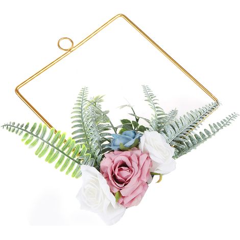 Couronne de fleurs artificielles pour demoiselle d'honneur, guirlande à main, décoration murale, intérieure ou de plafond (SPH-5637) (1/4)