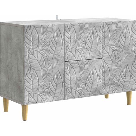 vidaXL Credenza Grigio Cemento 89 x 34,5 x 60 cm Legno