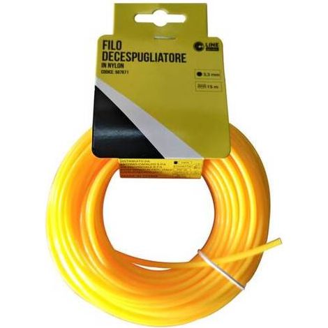 C FILO DECESPUGLIATORE TONDO YELLOW-R 3,3MMX15M