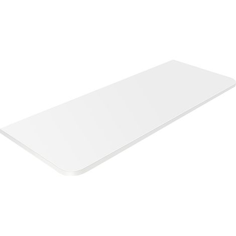 Haloyo Table Pliante Murale, Bureau D'Ordinateur Pliant En Bois Massif, Table Murale à Abattant ,80 x 50 x 1.6 cm,blanc (1/5)