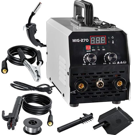 Poste à souder MIG MIG-270, Inverseur 3-en-1 MIG/MMA/TIG, Sortie Puissante 220V, Soudage à Domicile Sûr et Portable (1/2)