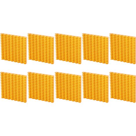 20 Stück 37x4x37mm goldene Kühlkörper-Radiatoren aus Aluminium mit Kühlrippen für 3D-Drucker (1/5)