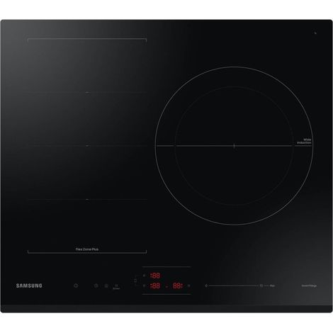 Table de cuisson induction 60cm 3 feux 7400w noir - Samsung - NZ63B6056GK (1/5)