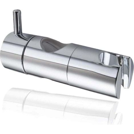 Support Pommeau Douchette, Accroche Douche à Main Ventouse, Fixation Pommeau Douche Mural, Curseur Douche Universel Remplaçable Curseur (22mm, Argent) (1/4)