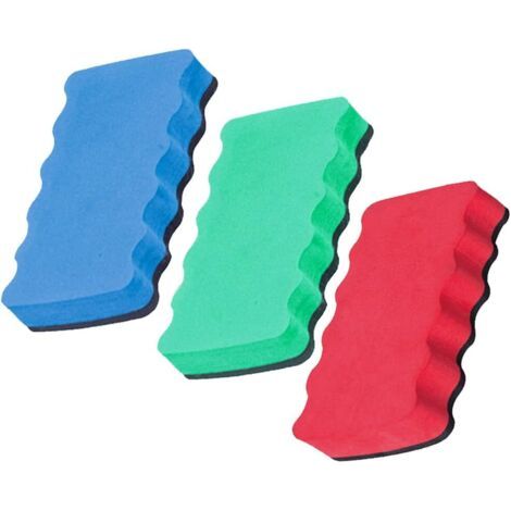 Pair Lot de couleurs d'effaceurs magnétiques pour tableau blanc, effaçables à sec, pour le bureau, la maison et la salle de classe.