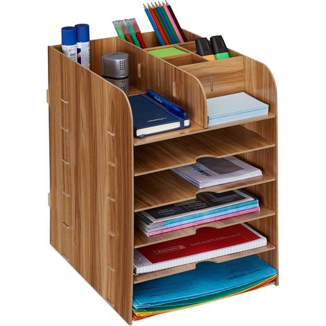 Organizador de escritorio con compartimento de almacenamiento