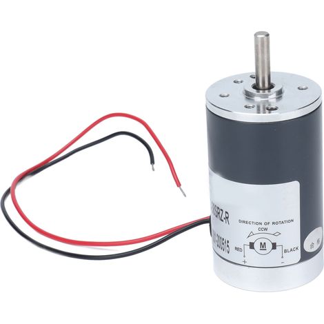 Moteur électrique miniature haute vitesse à courant continu, paliers à billes magnétiques permanents ZYTD38SRZR (12V 3000 tr/min) (1/5)